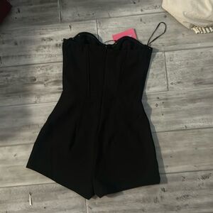 Edikted black strapless romper